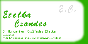 etelka csondes business card